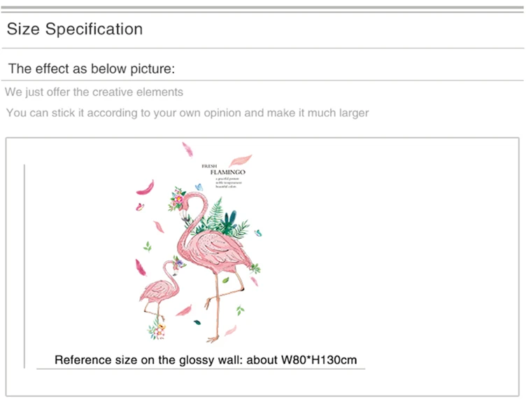 [Shijuekongjian] Фламинго, виниловые наклейки на стену, сделай сам, Мультяшные птицы, животные, домашний декор, наклейка для детской комнаты, украшения для детской спальни