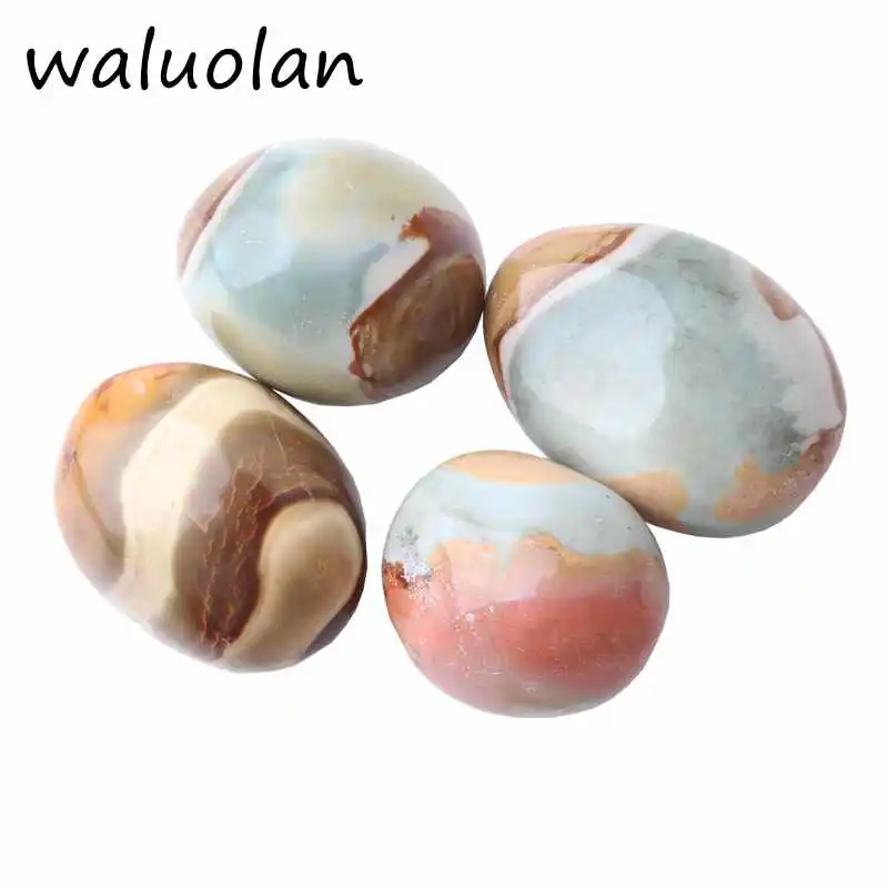 

Natural Ocean Jasper Round Mineral Ore Specimen Agate Crystal Quartz Home Desk Decorations Reiki Fengshui Tumbled Stone Craft