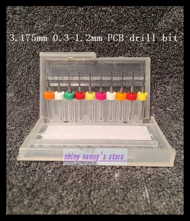 

10pcs/Lot 0.3-1.2mm Carbide Micro Drill Bits,PCB Print Circuit Board Drill Bits, CNC PCB Dremel Good Quality