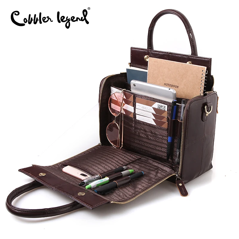 الإسكافي أسطورة متعددة الوظائف كبيرة لينة حقيبة يد حقيبة جلدية أصلية الكتف Crossbody حقيبة للنساء 2019 السيدات الفاخرة حمل