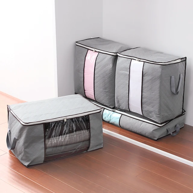 Large, Foldable Zipper Storage Bag, Suitable For Storing Pillows