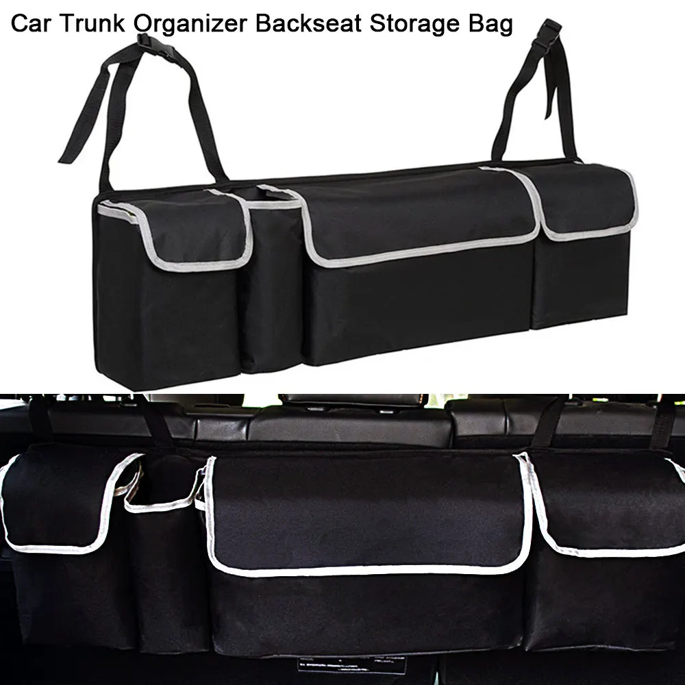 

Car Trunk Organizer Backseat Storage Bag High Capacity Multi-use Oxford Cloth Car Seat Back Organizers Interior Accessories