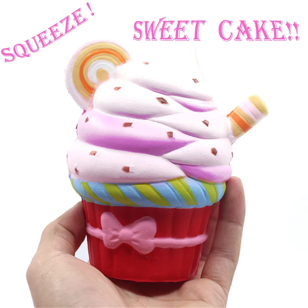 

2019 Cute Skuishy Soft Kawaii Cream Cake Slow Rising Squeeze Relieve Stress Squash Toys Squishy Antistress For Kids