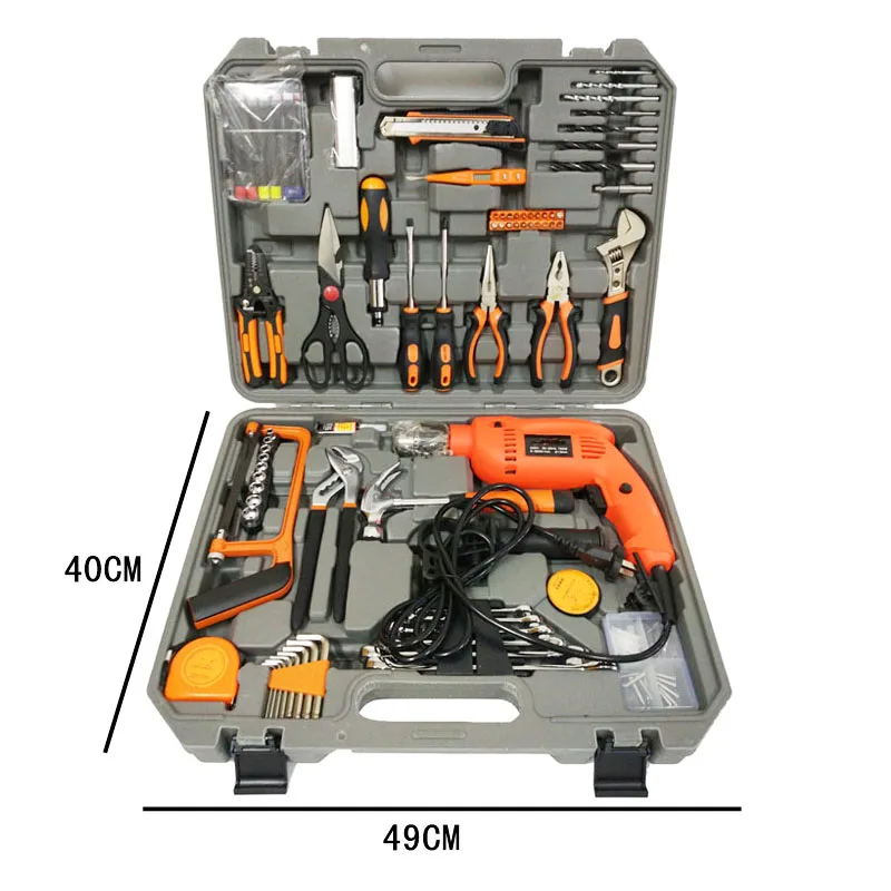 100 шт. набор многофункциональных инструментов для электромонтажа с дрелью 220 В|box