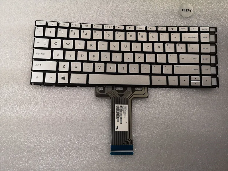 Новая Серебристая клавиатура с подсветкой для ноутбука HP Pavilion X360 14-BA 14T-BA 14M-BA 14-BS |