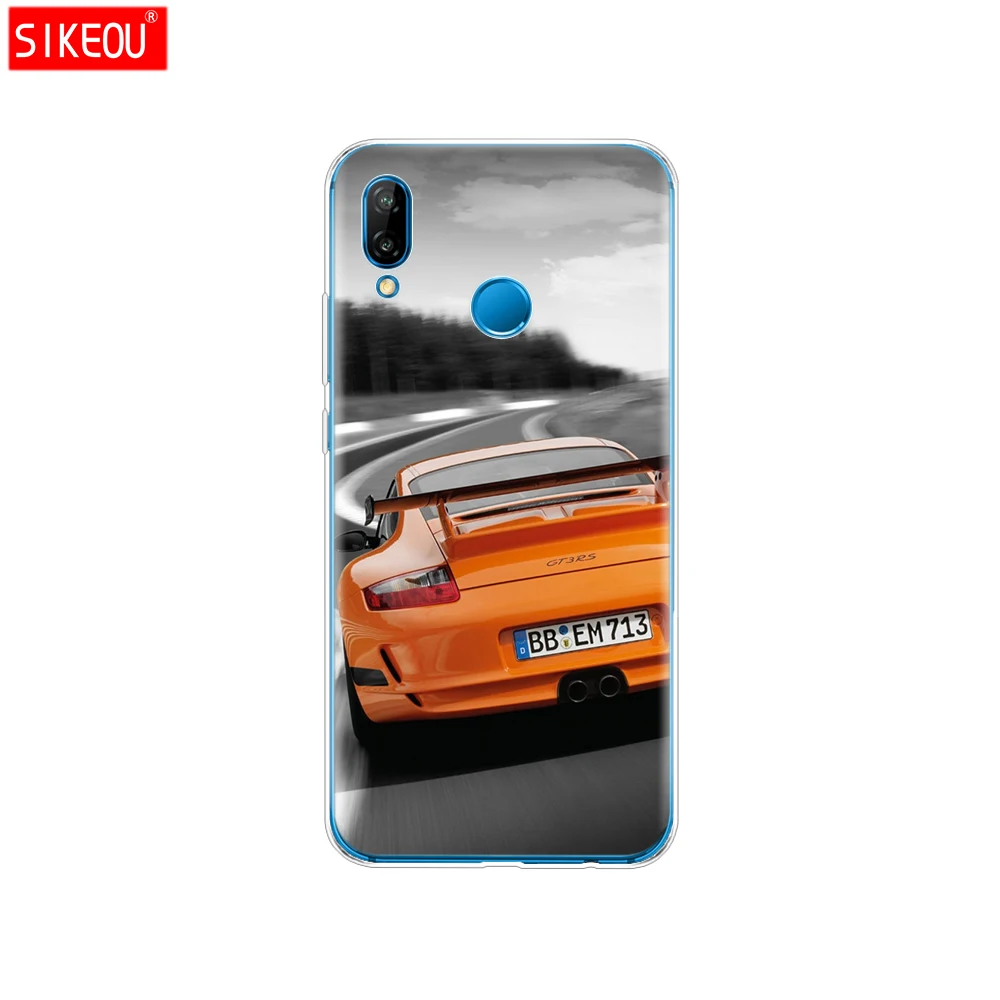 Силиконовый чехол для 5,8" huawei p 20 Lite huawei p 20 pro phone Для huawei p 20 Coque черный чехол Защитный Телефон прозрачный цветок кошки - Цвет: 12089