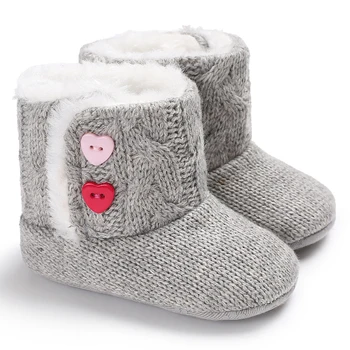 

Anti Slip Soft Sole Knitted Baby Boots For Baby Girl