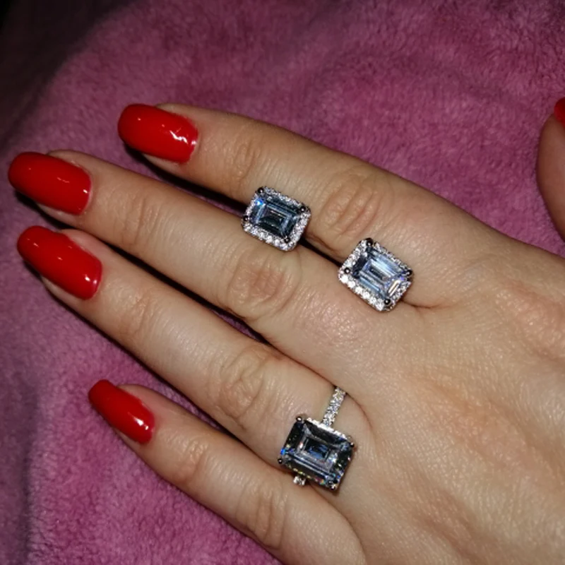 925 sterling silver stud earrings (4)