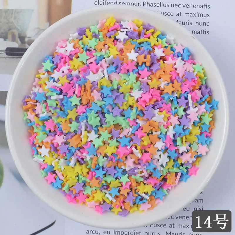 DIY 100g клейкие аксессуары глины Sprinkles украшения для слизи наполнитель поставки имитация шоколада торт десерт грязи игрушки из частей