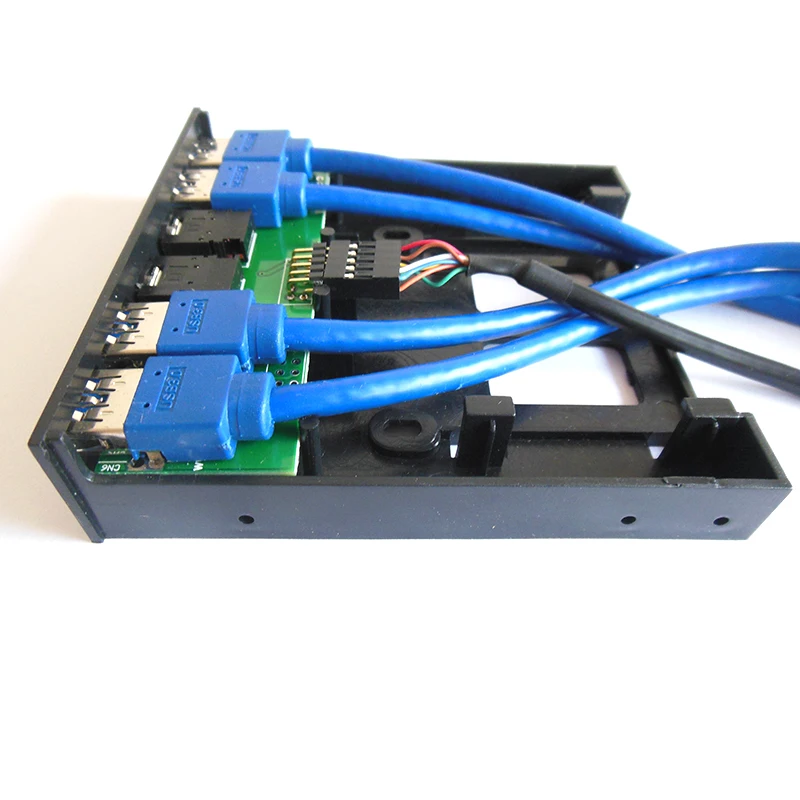 Чехол для ПК En Labs 3 5 дюйма передняя панель 4 порта USB 0 usb хаб w/ HD Audio & Mic 2 x мама