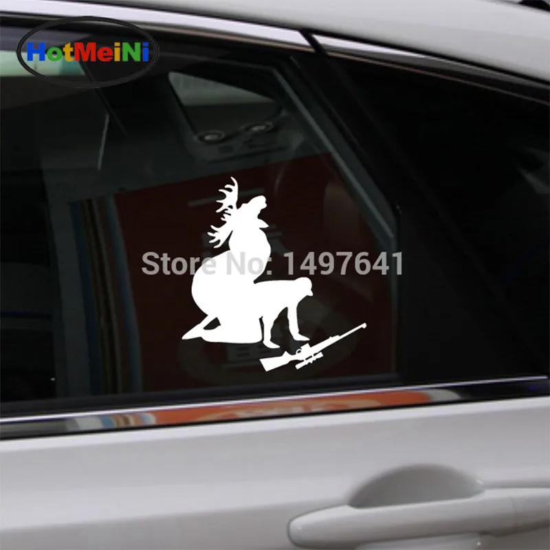 HotMeiNi 13x12 см как я люблю мое мясо теперь Забавный Moose Охотник на окна автомобиля