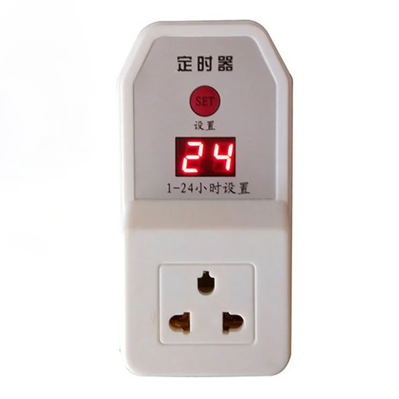 Timing Intelligent Power Protection Push Button Switch Socket Timer for