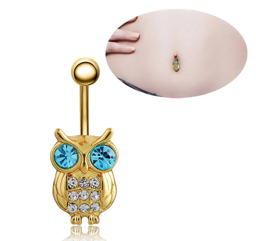 

Multi style High quality Medical Steel Crystal Rhinestone Belly Button Ring Dangle Navel Body Jewelry Piercings wholesale