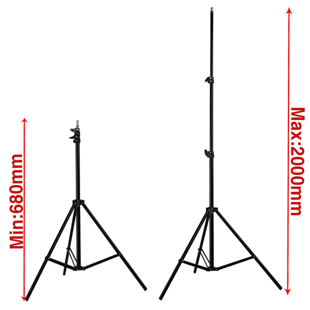  ZUOCHEN Photography Studio 4x 25W LED Softbox Lighting Stand Kit Photo Video Light Set - 33036575574