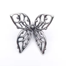 Настоящее серебро 925 проба подвески бабочки талисманы бусины браслет троллей, ювелирное изделие