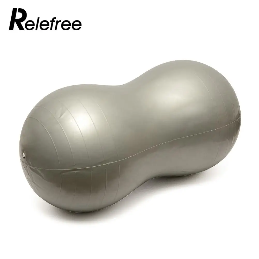 Anti Burst Yoga Ball Peanut Shape Fitness Exercise Workout Gym Useful