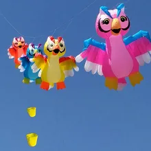 Летающий nflatable взрослый воздушный змей мягкая большая сова воздушный змей летающие игрушки кайтсерф паракайдас большие воздушные змеи бар aquilone windsock кайтинг Радуга