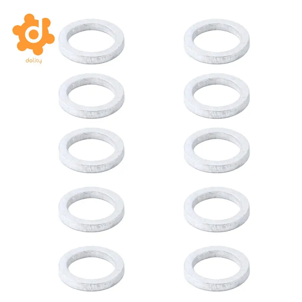 dolity Pack of 10pcs Bike Chainwheel Screw Chainring Washer Gasket Bicycle Dual to Single Chain Wrench Spacer 2mm Thick
