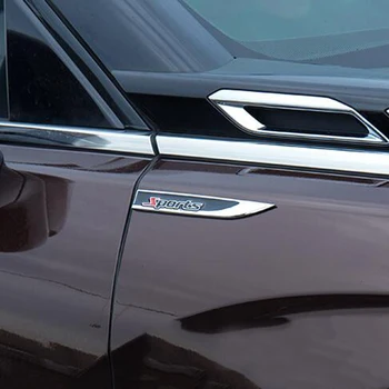 

2pcs Metal+Resin Car Chromed Emblem Badge Decal Sticker Cars Fender Side Stickers For KIA K2 Rio Ceed Sportage Sorento Cerato