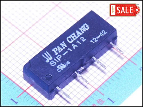 Оптовая продажа (50 шт./лот) SIP-1A12 12 В SPST Миниатюрный тростник реле на PCB |