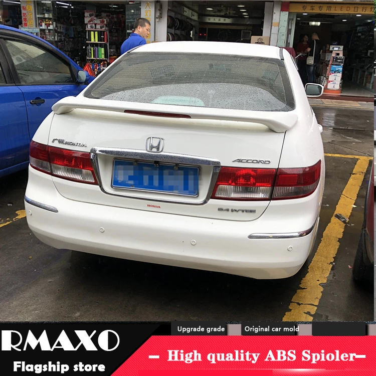

For HONDA Accord Spoiler 2003-2005 Accord High Quality ABS Material Car Rear Wing Primer Color Rear Spoiler