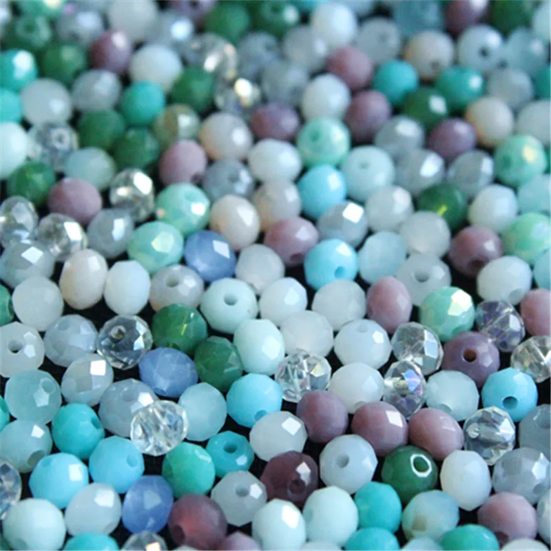 4mm Rondelle Assorted Crystal Beads, AAA Top Quality Austrian Beads