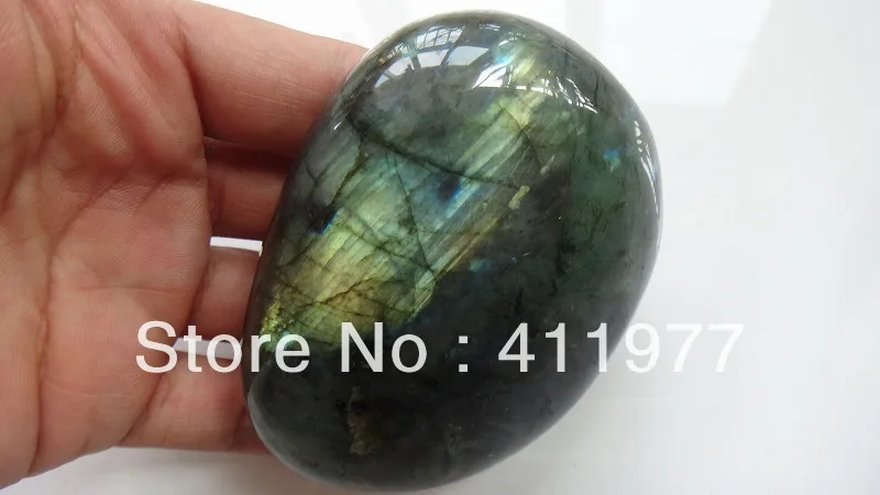 Редкий Натуральный яркий Лабрадорит кристалл, драгоценный камень рейки 191 г