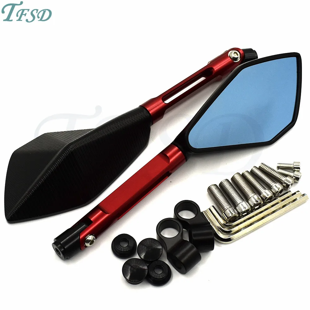 

Universal 8mm 10mm Aluminum CNC Motorcycle Rearview Mirror motorbike rear-vision motor bicycle mirror For Ducati MONSTER M400
