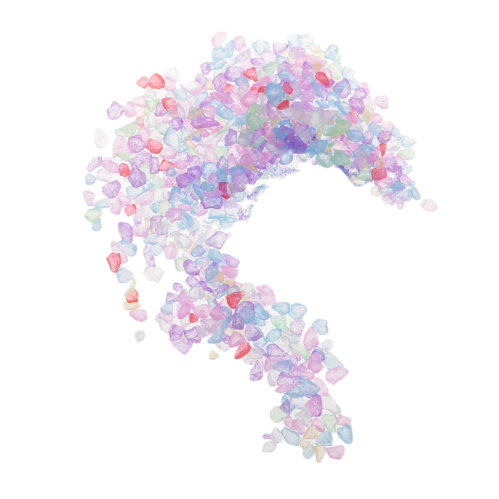 20g Colored Decorative Crystal Sand DIY Jewelry Vase Filler Fish Tank Decor