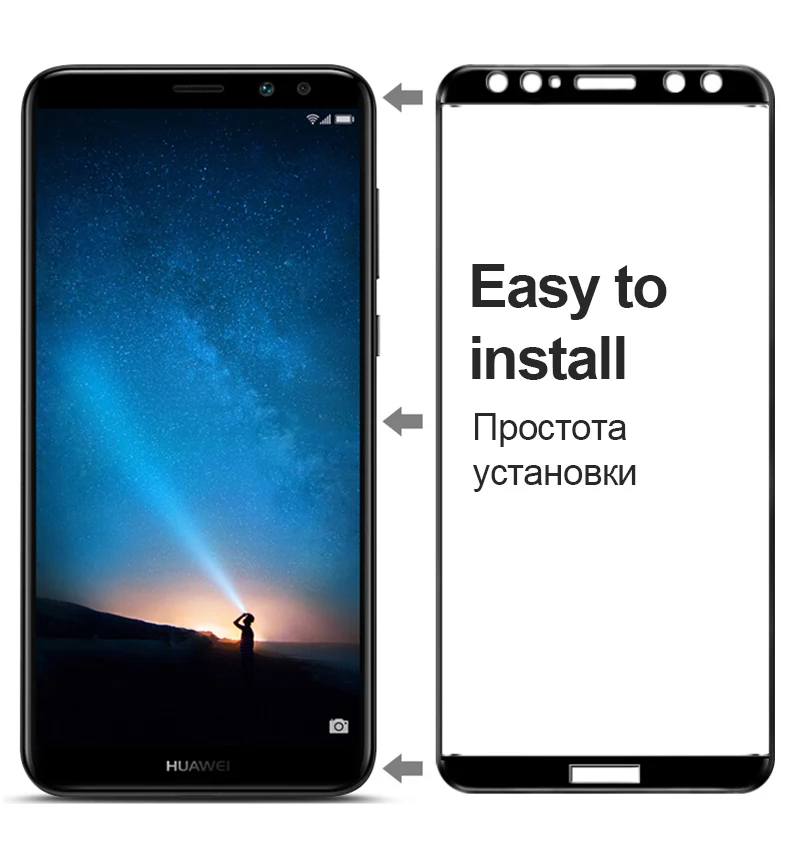 TOMKAS Glass For Huawei Mate 10 Lite Screen Protector Tempered Glass For Huawei Mate 10 Pro P Smart P9 P10 Plus Screen Protector