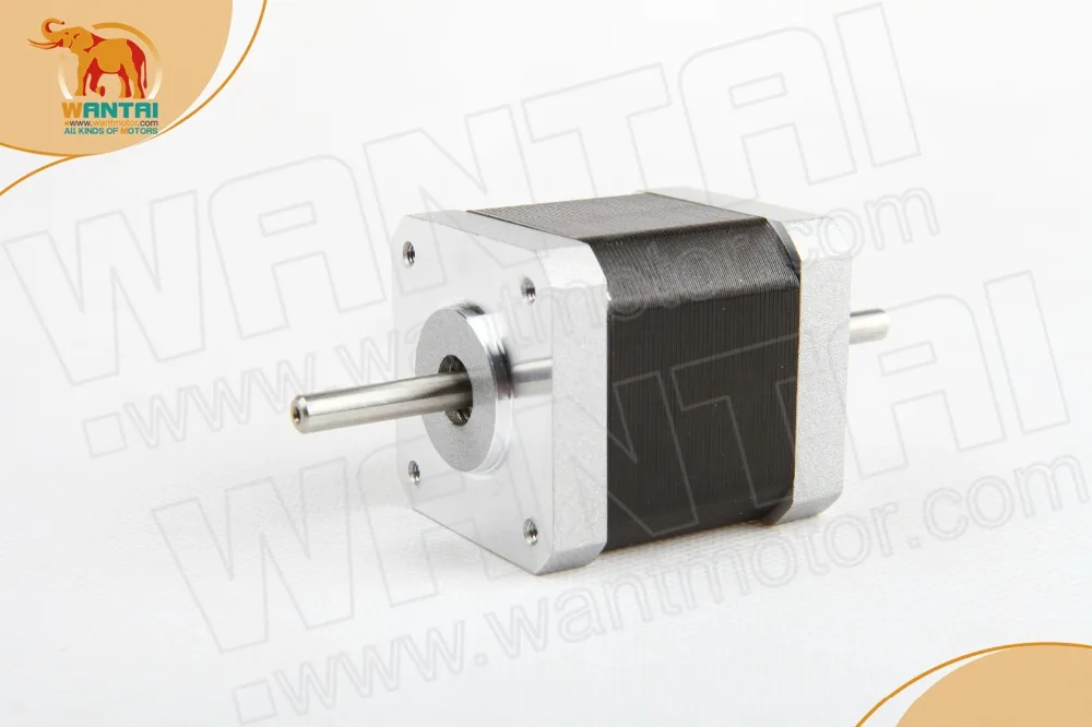 3шт. Шаговый двигатель Nema 17 42BYGHW811B Dual Shaft 70oz-in 2.5A CE ISO ROHS для 3D принтера |