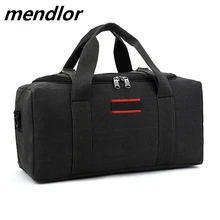 Холщовая дорожная сумка для выходных Большая вместительная сумка на ночь Мужская водонепроницаемая сумка-почтальон Женская дорожная сумка