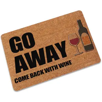 

Do Not Block The Door! Brown Funny Doormat piano English Sentence words Entrance Floor Mat Non-slip Go Away Door Bathroom Rugs
