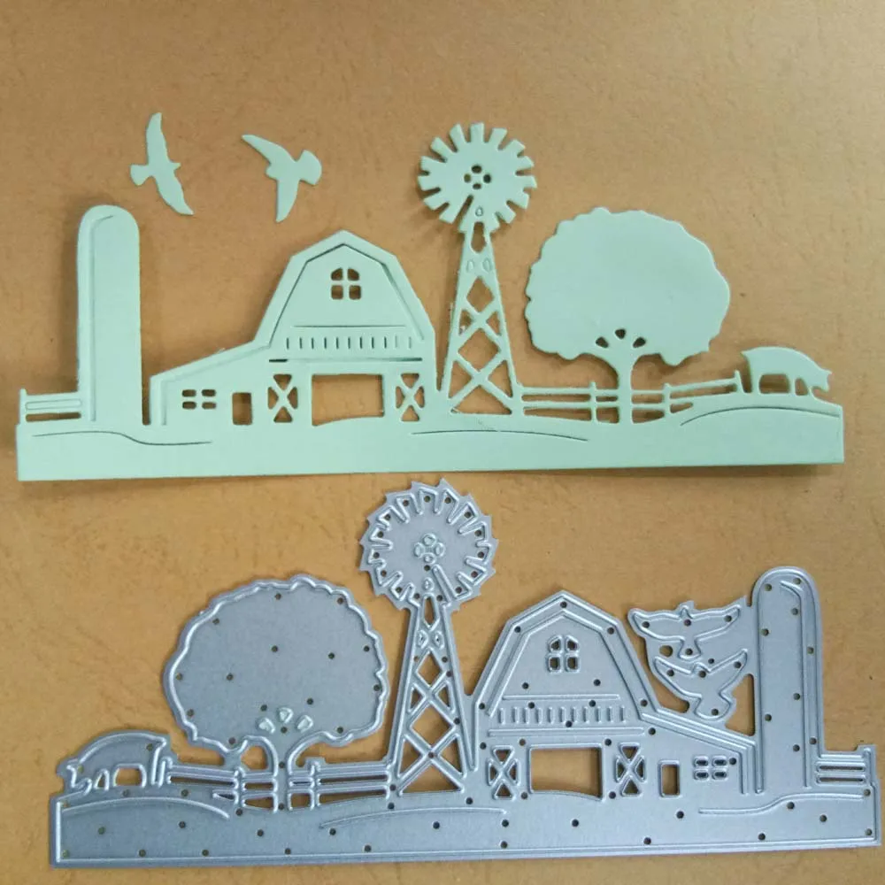 

Estel Farm Windmill Tree Metal Cutting Dies for DIY Scrapbooking Embossing Crafts Cards Making New 2019 Die Cuts Template