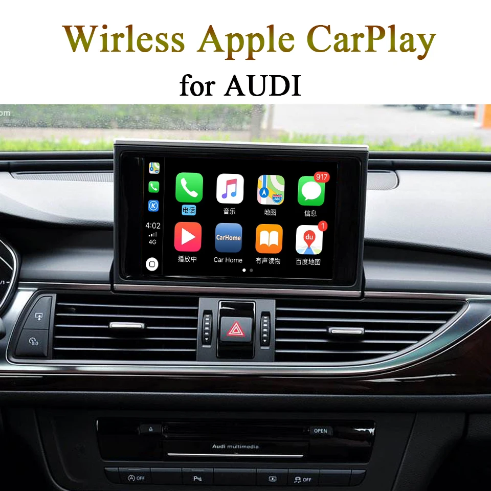  Apple Smartphone CarPlay Interface Box for AUDI MMI 3G Navigation A5 Listen Music Use Siri Send Mes