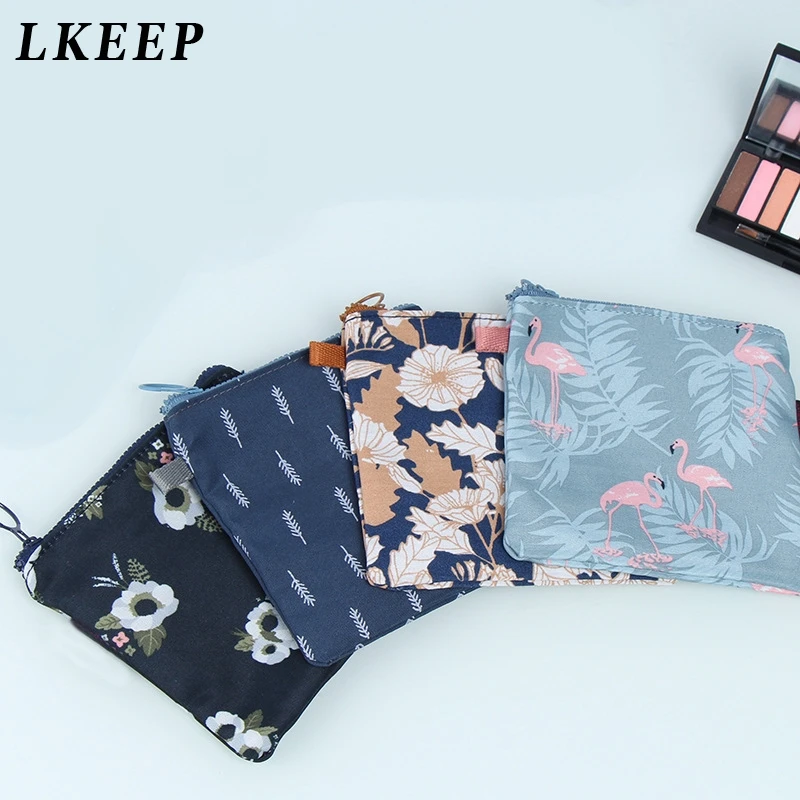 

Cartoon Headphone Earphone Bag Makeup Bag Pouch Mini Portable Cosmetic Bag Large-capacity Girl Sanitary Napkin Bags