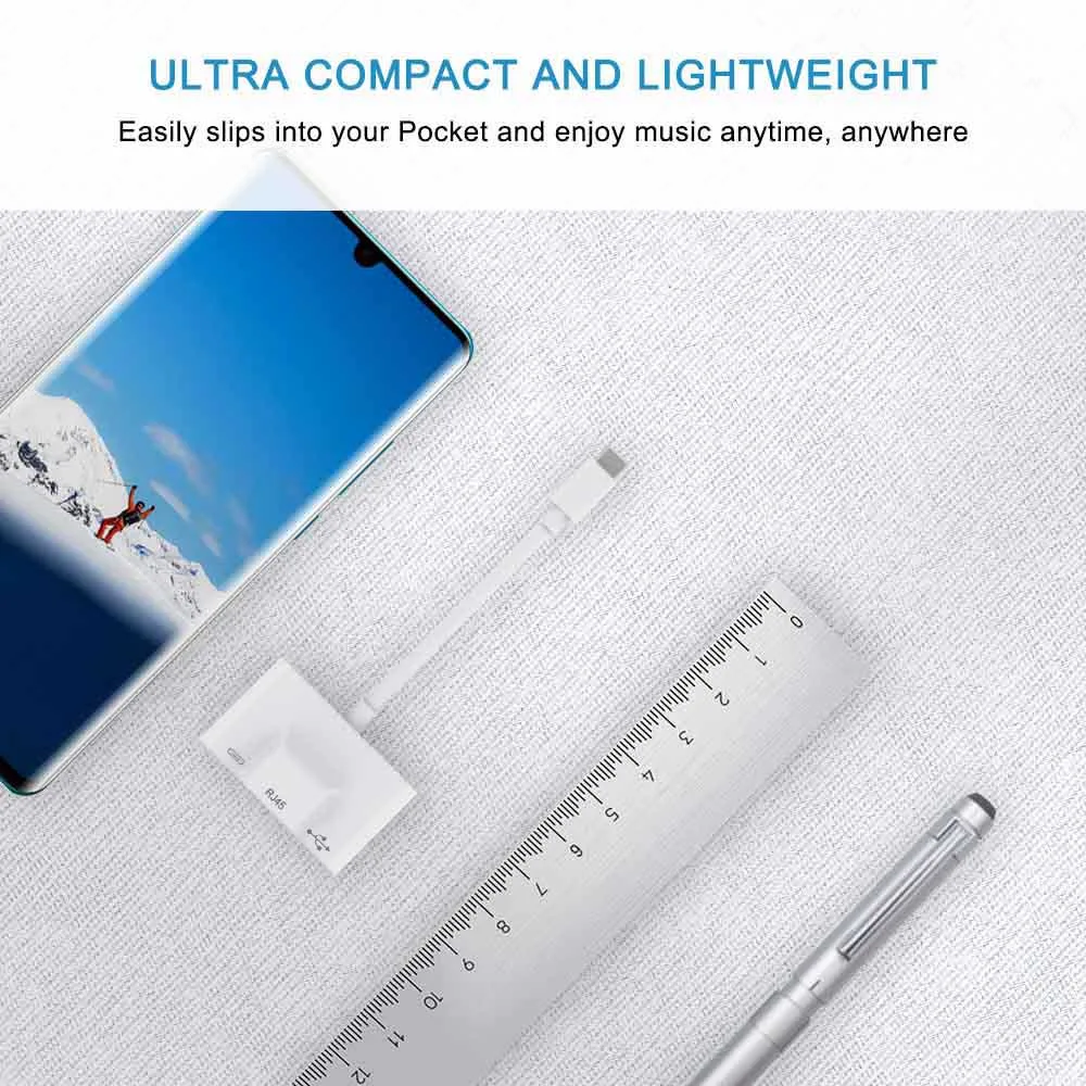 Adaptador de Rede para Novo c para Rj45 3xl com Jogos de Conexão de Câmera Ethernet Prendido Ipad Pro Pixel 2 - 2xl 3 Digital Otg Usb Lan 9 Adaptadores para celular