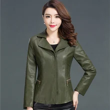 5XL 6XL размера плюс кожаная женская осенняя куртка из искусственной кожи и замши женская короткая мотоциклетная байкерская куртка Пальто Куртки из искусственной кожи