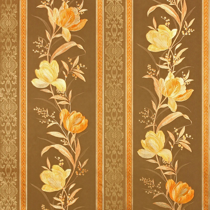 中国の高級花ストライプの壁紙高級家の装飾ゴールデン背景壁紙ロールリビングルームのベッドルーム壁紙 Wallpaper Glass Wallpaper Filmwallpaper Butterfly Aliexpress