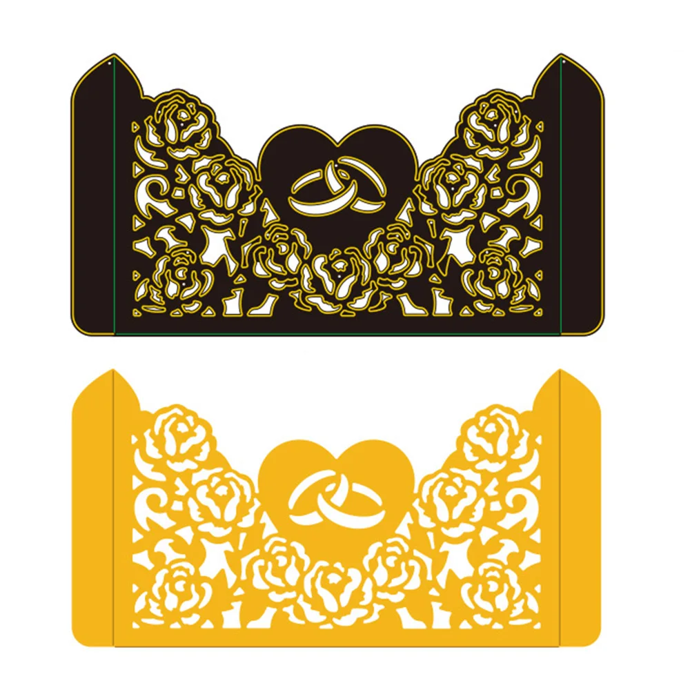 

Hemere Metal Cutting Dies Stencil Rose Pattern Frame DIY Paper/Album Card Embossing Die Making Photo Scrapbooking Decor Supplies