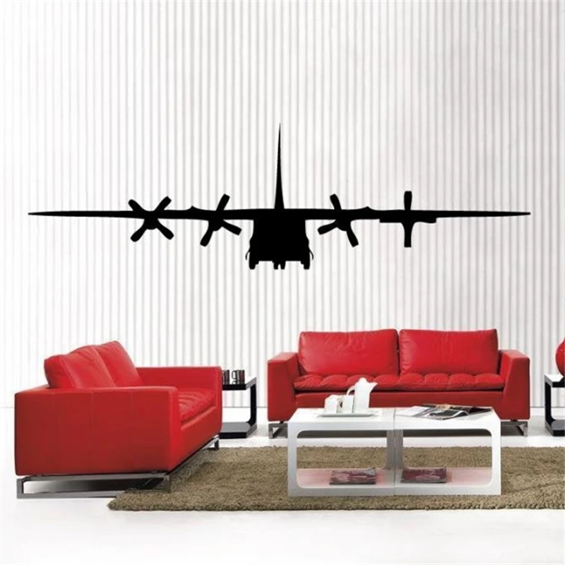 New clew C 130 Military Army Airplane removable Vinyl Wall Decal Home