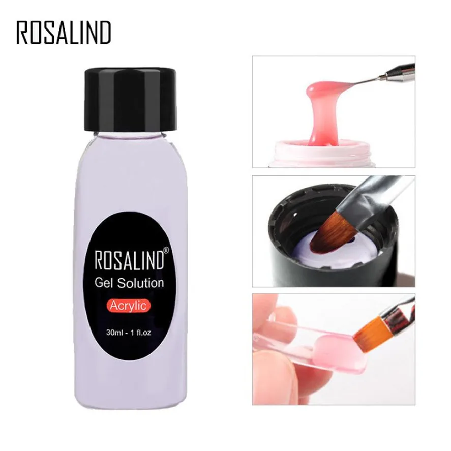 ROSALIND 30ML Nail Brush Cleaning Water Gel Cleaning Solution To Extend