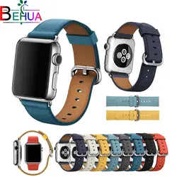 Высокое качество кожа ремешок для iwatch серии 1 2 3 мода ремешок для спортивных часов путешествия версия группа для apple Смарт часы 38 мм 42 ремешок