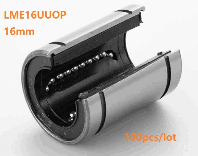 

100 шт./лот 16 мм lme16uop LME16OP фонарь открытое линейное движение шарикоподшипник втулка втулки для CNC DIY открытый тип линейный подшипник