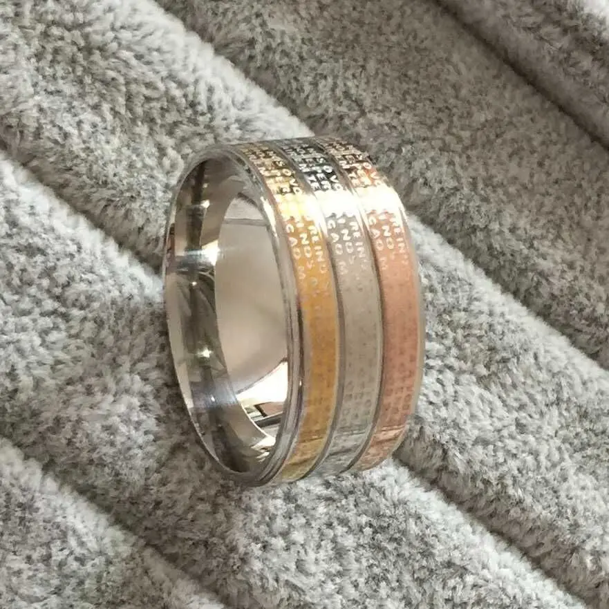 large 12mm width men women religious ring 18k gold silver jesus cross the lord39 - Large Wedding Rings large 12mm width men women religious ring 18k gold silver jesus cross the lord39 - Large Wedding Rings