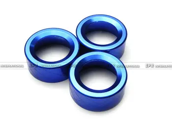 

For Toyota BRZ FT86 GT86 Blue Polished Air Conditional Switch Dial Cover 3pcs Metal Interior Trim Racing Accessories