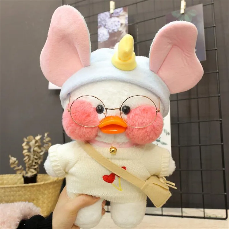 30 см Kawaii White LaLafanfan кафе утка плюшевая игрушка мультфильм милое животное набивная