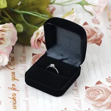 20 шт./партия 5,5x5x2,8 см черные бархатные украшения коробка кольцо/серьги дисплей упаковка подарочная коробка симпатичная круглая шкатулка для ювелирных изделий