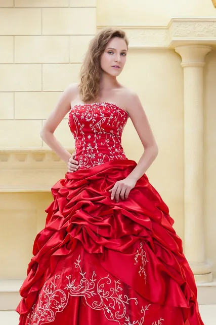 vestido de noiva nuevo color rojo vestidos de novia 2017 de novia