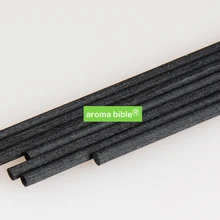 500 шт. 3 мм* 30 см Премиум Черное волокно Рид диффузор Замена Сменные палочки/Ароматические палочки для аромата наивысшего качества